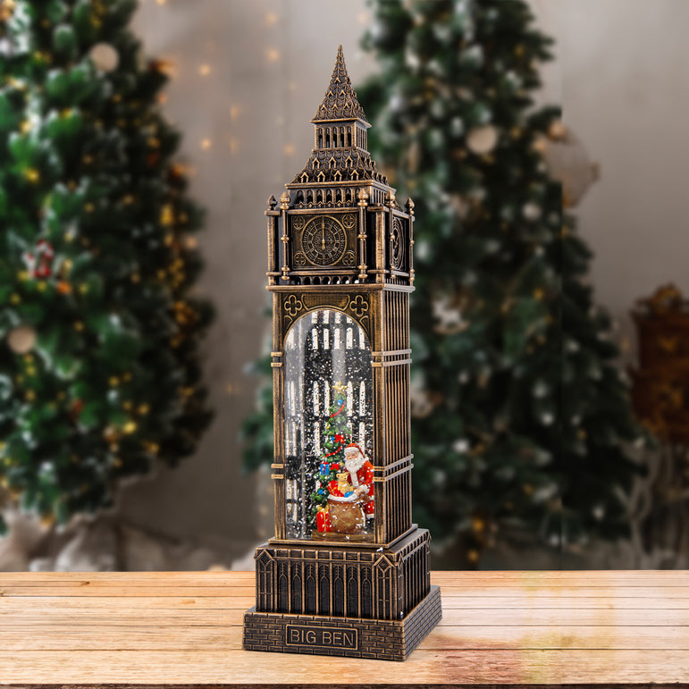 Glitter Swirl Musical Big Ben Tower
