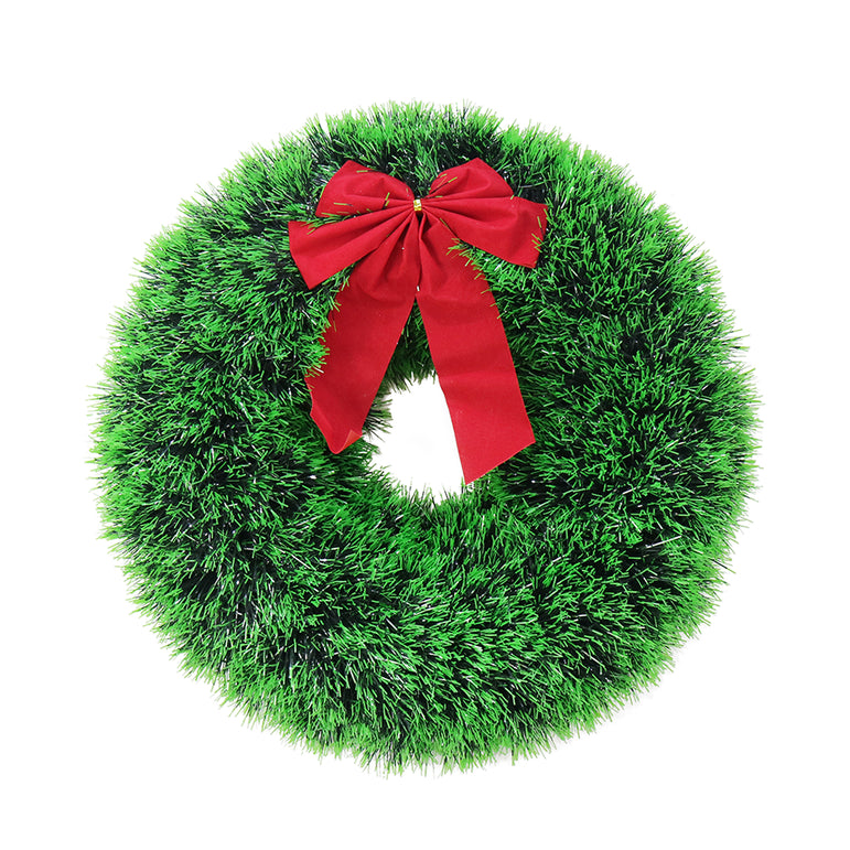Snow Tips Tinsel Wreath