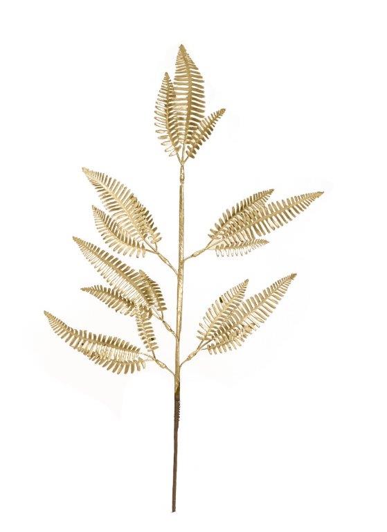 Matte Metallic Fern Leaf 70cm