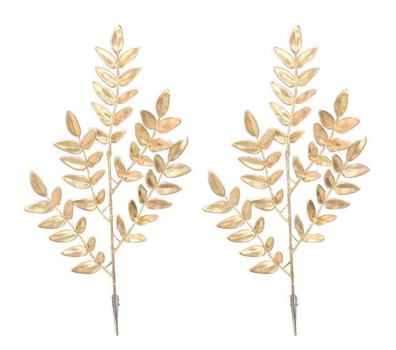 2 Pack Matte Metallic Leaf Clip
