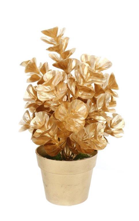 Matte Metallic Potted Tree 36cm