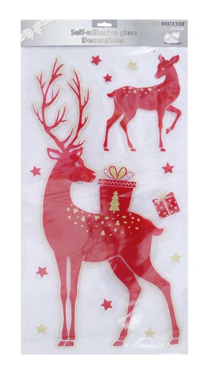 Giant Christmas Window Decal Sheet easy peel off re use