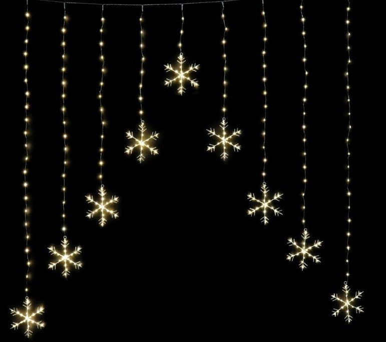 LED Snowflake Curtain