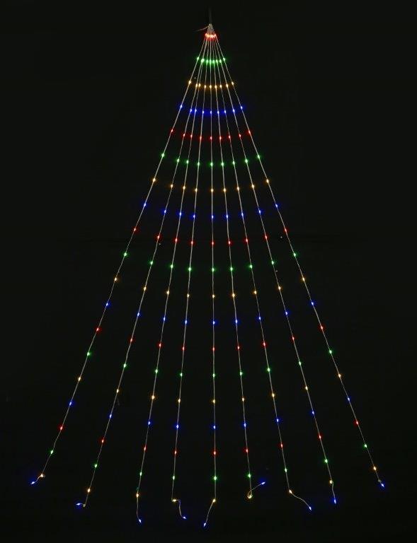 Solar LED Strand Sail Flexi Lights 2m Asst