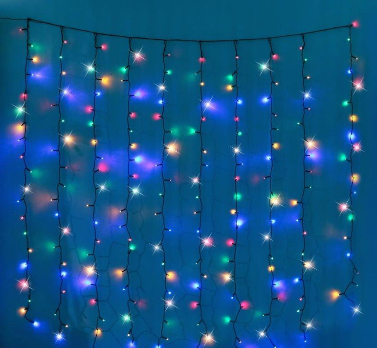 LED 200 Battery Operated Curtain Lights