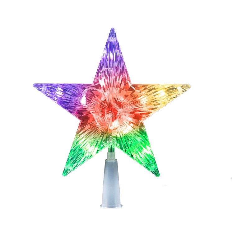 USB LED Lightshow Star Topper 19cm