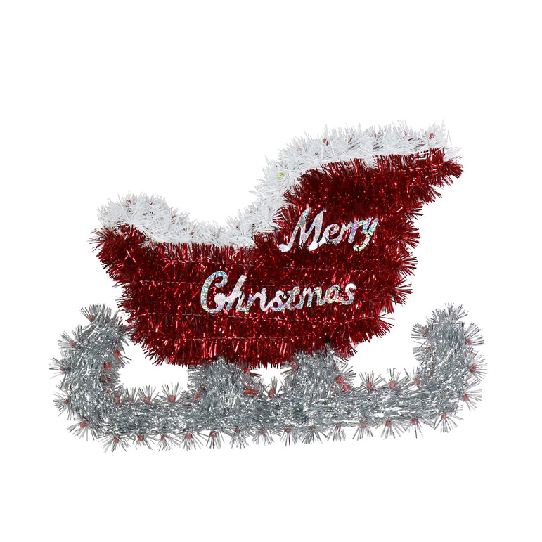 Tinsel Christmas Plaque