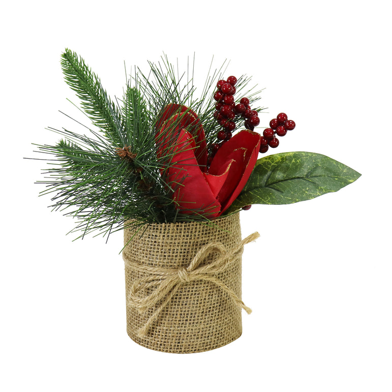 Decorated Floral Vintage Pot