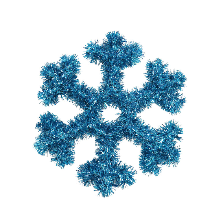 Tinsel Snowflake Plaque