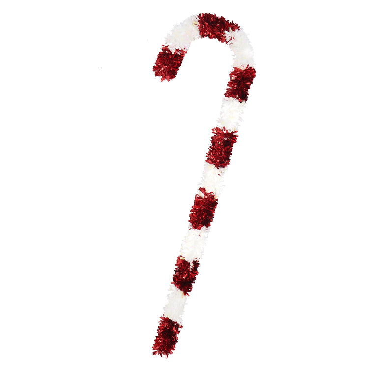 Giant Tinsel Candy Cane