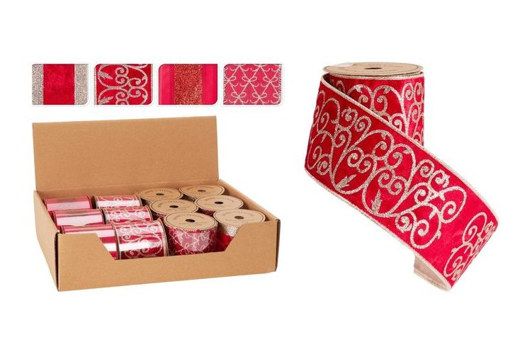 Christmas Ribbon ASSORTED SIZE 500CM X 10CM  AND 457CM X 10CM