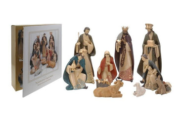 Nativity Sets 10pcs and 9pcs Figurines Asst Sizes