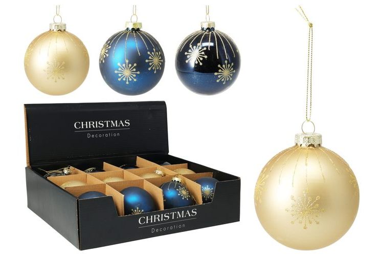 Glass Baubles 80mm -  many assorted colours shades  designs