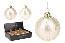 Glass Baubles 80mm -  many assorted colours shades  designs