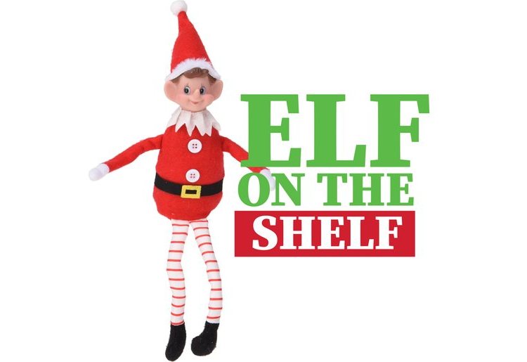 Elf on the Shelf 35cm red and white