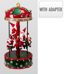 LED Carousel Santa Collapsible