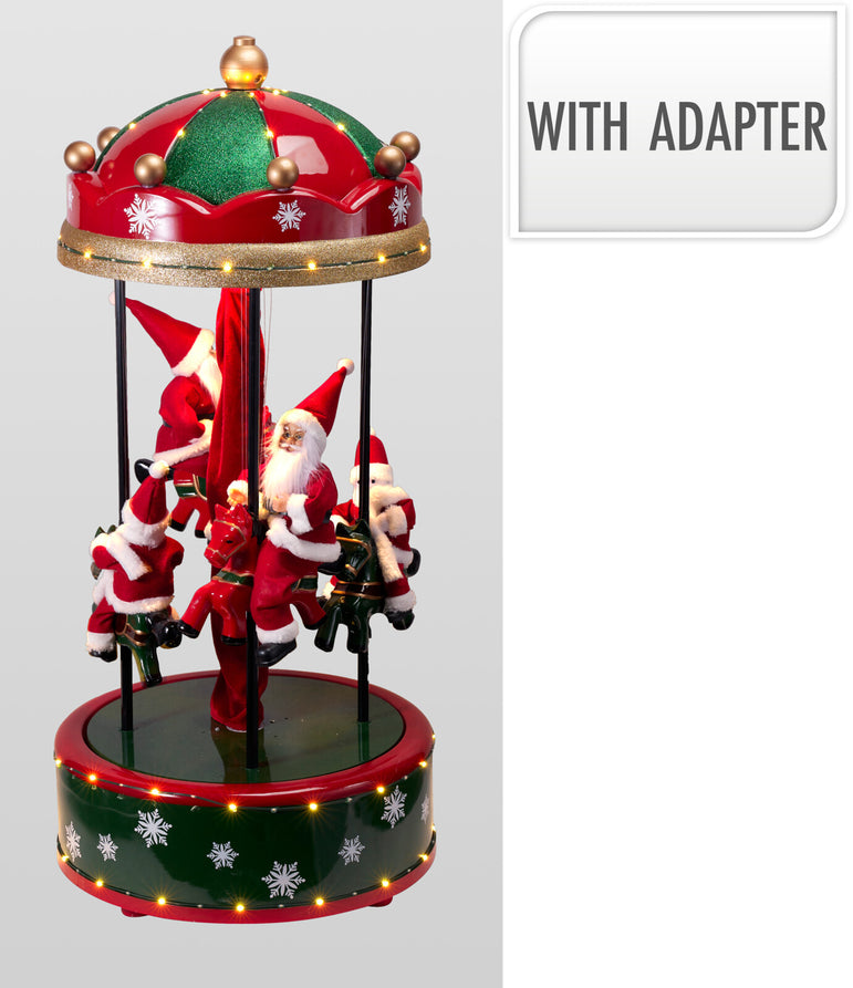 LED Carousel Santa Collapsible