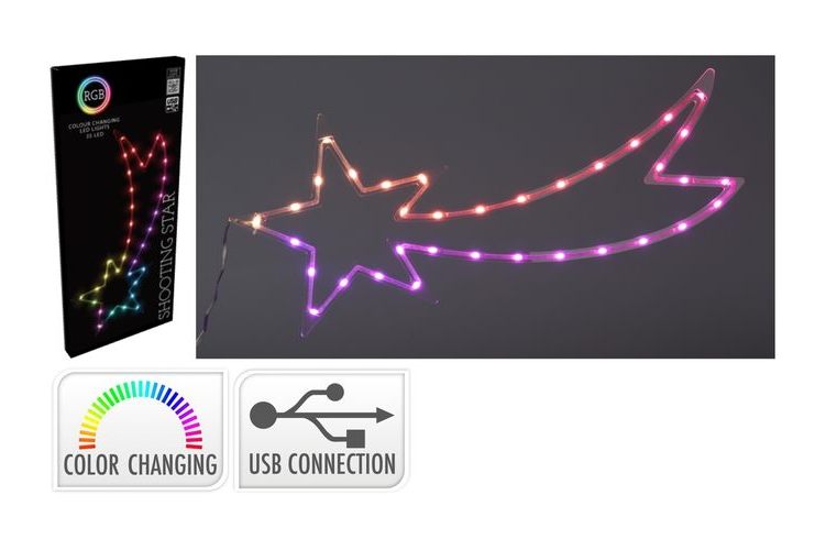LED Shooting Star 35 LED RGB USB Colour Change