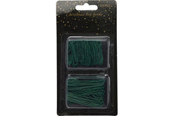 Bauble Ornament Hooks Green and silver asst sizes