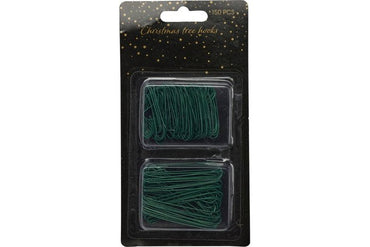 Bauble Ornament Hooks Green and silver asst sizes