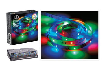 LED Strip 90LED Multi Coloured B/O 3M
