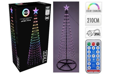 RGB LED Tree 210Cm . 300cm DIGITAL RGB Black frame