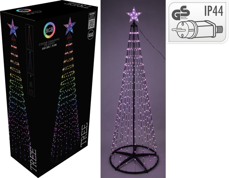 RGB LED Tree 210Cm . 300cm DIGITAL RGB Black frame
