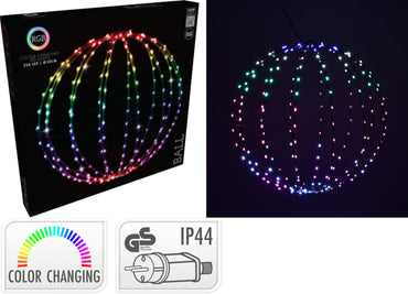 LED 3D Ball 40Cm/50cm RGB Colour Change IP44