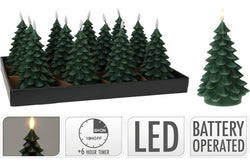 LED Candle Tree /PINE CONE  B/O TIMER