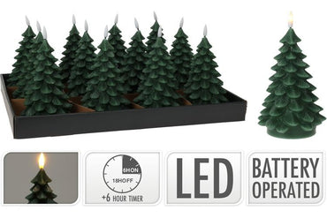 LED Candle Tree /PINE CONE  B/O TIMER