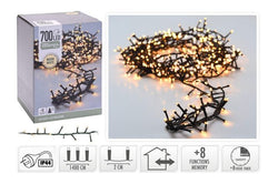 LED Cluster LIGHTS 700 LED / 1000 LED IN 5 Asst Colours outdoor indoor