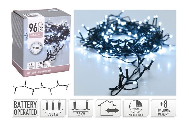 LED Lights 96 IP44 B/O cool White  or warm white 7.2M