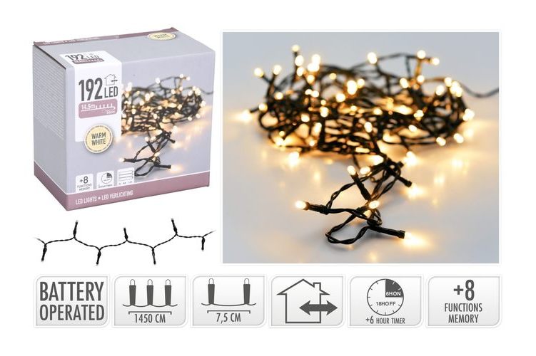 LED Lights 192 IP44 B/O Multi 14.4M