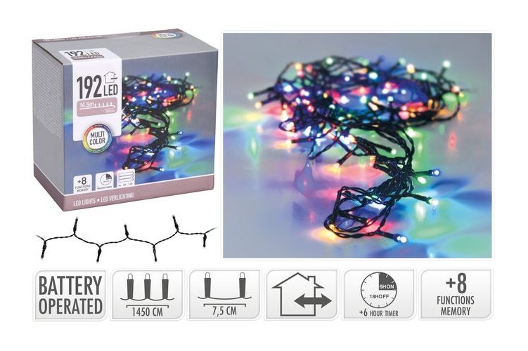 LED Lights 192 IP44 B/O Multi 14.4M