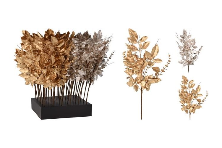 50Cm Berry Branch Metallic Finish 2 asst / Berry Branch 60Cm 3Ass