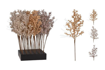 50Cm Berry Branch Metallic Finish 2 asst / Berry Branch 60Cm 3Ass