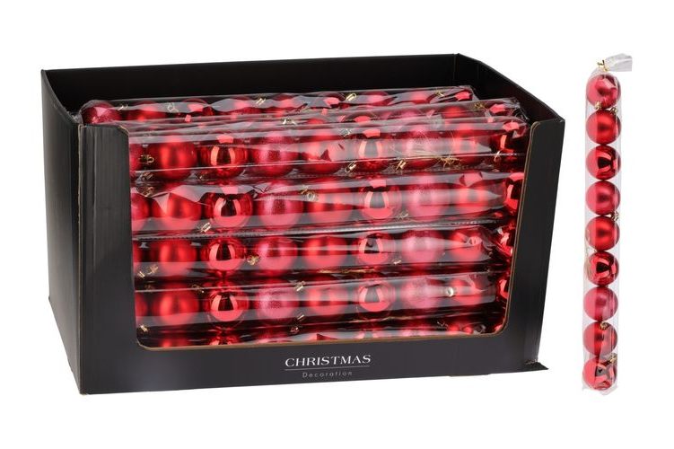 RED Baubles  80mm - 5 pack /  60mm 9 Pack /  individual 100 / 140 /180mm