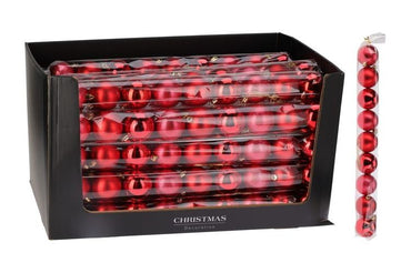 RED Baubles  80mm - 5 pack /  60mm 9 Pack /  individual 100 / 140 /180mm