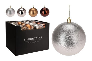 AMBER  Baubles 80mm - 5 pack /  individual 100 / 140/180mm