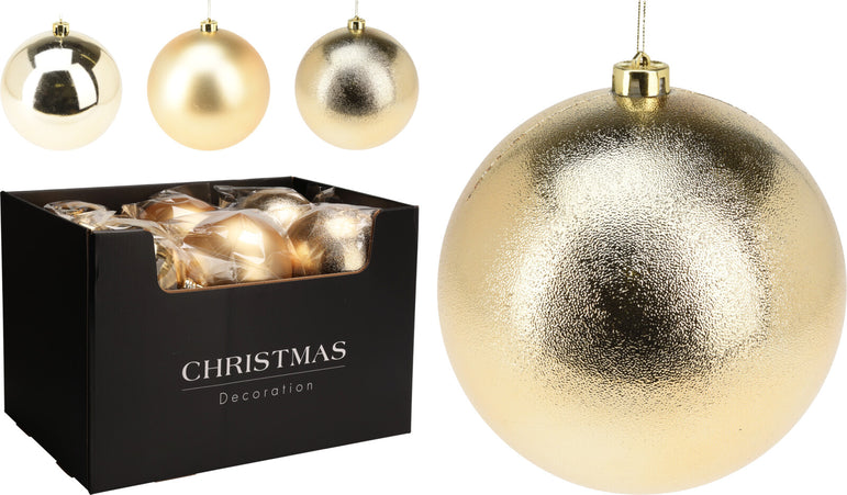 Baubles Gold  80mm - 5 pack /  individual 100/ 140/180mm