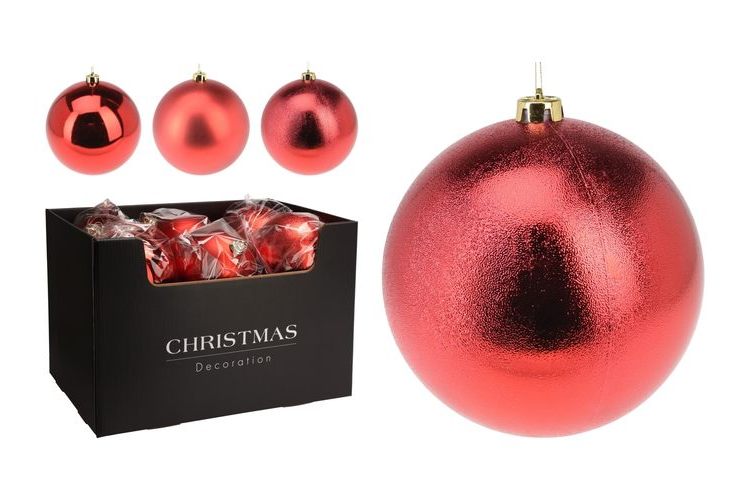 RED Baubles  80mm - 5 pack /  60mm 9 Pack /  individual 100 / 140 /180mm
