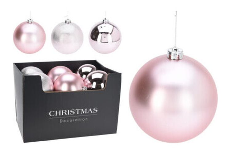 Baubles PINK 80mm - 5 pack /  individual 100 / 140 /180mm