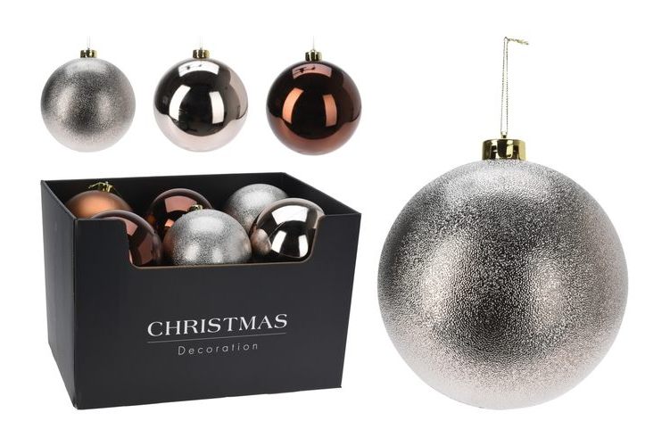 AMBER  Baubles 80mm - 5 pack /  individual 100 / 140/180mm