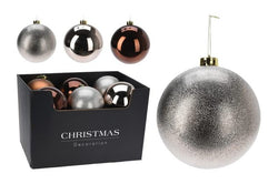 AMBER  Baubles 80mm - 5 pack /  individual 100 / 140/180mm