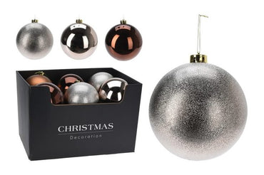 AMBER  Baubles 80mm - 5 pack /  individual 100 / 140/180mm