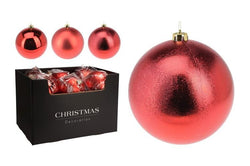 RED Baubles  80mm - 5 pack /  60mm 9 Pack /  individual 100 / 140 /180mm