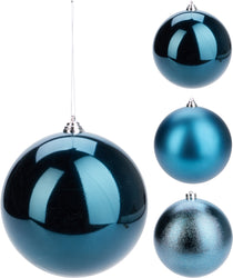 Baubles BLUE 80mm - 5 pack /  individual 100/ 140 /180mm