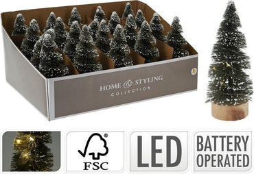 LED Christmas Tree w/white led Asst  B/O