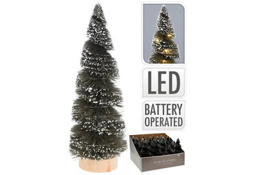 LED Christmas Tree w/white led Asst  B/O