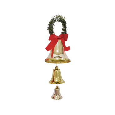 Shiny Bells with Tinsel Bow